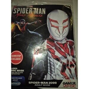 Jazwares Marvel Spider-Man 2099 Adult Mask Accessory Gamestop Exclusive New